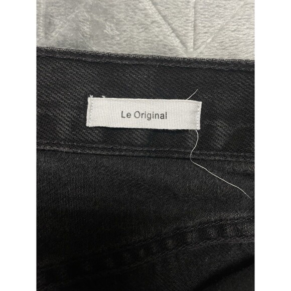 Frame Le Original Women's Buttonfly High-Rise Black Distressed Jeans Sz 26 - Picture 10 of 12